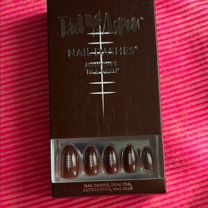 Red Aspen Nail Dashes - Davinas touchdown dance